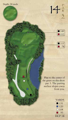 Hole 14 at Indian Creek (Creeks Course)