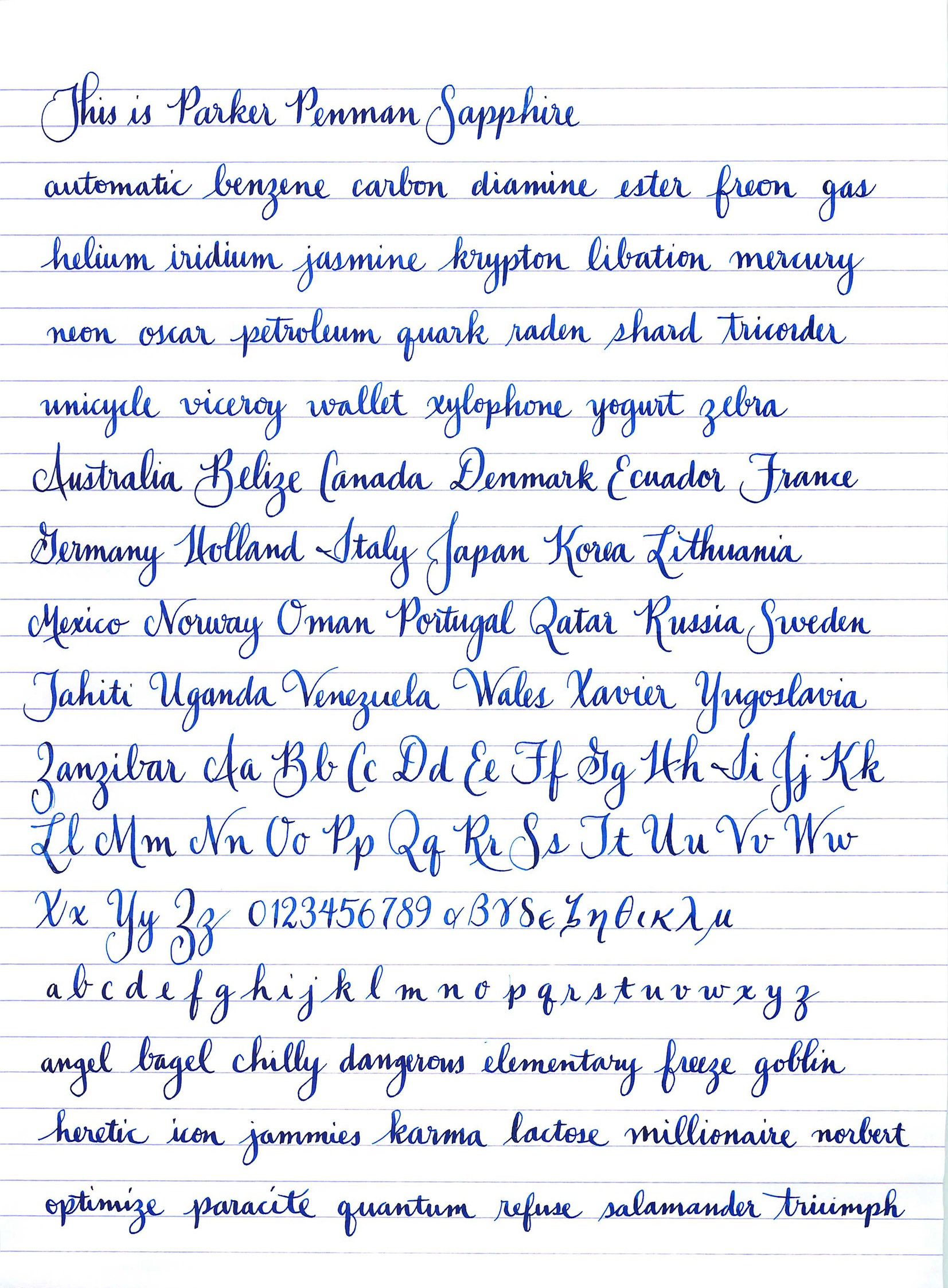 Example Of Cursive Handwriting